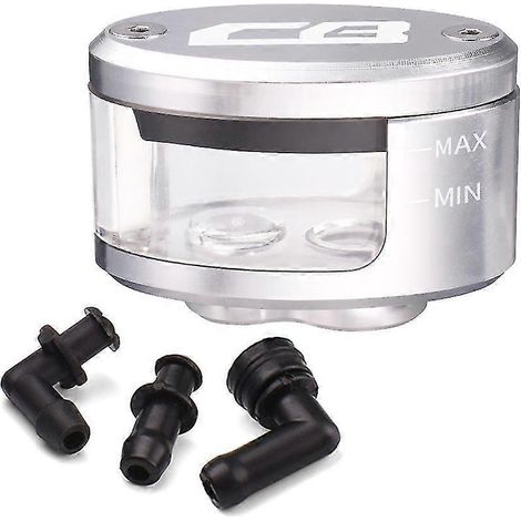 Réservoir d'huile de frein et d'embrayage pour moto Honda CB190R, CB125R, CB500X, CB500F, CB500, CB650R, CB1000R et CB300R (argenté) (1/5)