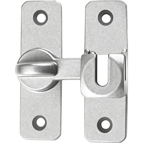 Juego 2 cerraduras puertas correderas, aleación aluminio sistema liberación rápida puertas cobertizos, mecanismo deslizamiento suave, color plata (1/5)