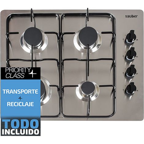 Sauber SEGN02 - Encimera De Gas 4 Zonas Coccion Ancho 60 Cm (1/5)