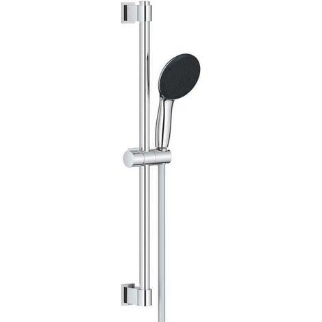 Conjunto de ducha con rociador de 2 chorros, barra de 60cm y flexible - GROHE Vitalio Start 110 26951001 - Ahorro de agua - Cromo
