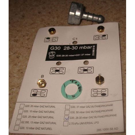 Sachet injecteur, gicleur butane