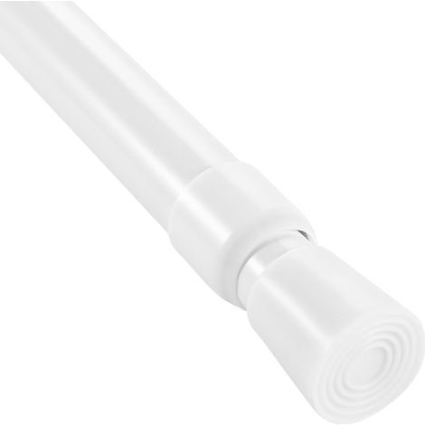 Tension Rod For Curtains, No Drill Spring Net Curtain Rods Extendable 55-90CM Door Curtain Pole Adjustable Telescopic Voile Tension Pole for Kitchen Cupboard Bathroom Window (1/5)