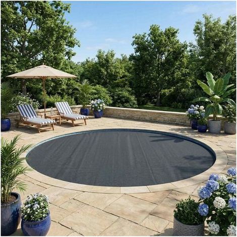 Couverture de piscine solaire de haute qualité, 210 cm de diamètre et 200 microns d'épaisseur. (1/5)