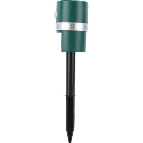 Répulsif ultrasonique solaire professionnel pour animaux avec éclairage LED, alimentation solaire et détecteur de mouvement PIR pour jardin, cour et ferme (1/5)