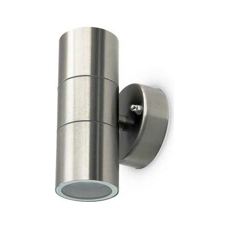 V-TAC Portalampada da muro led acciaio inossidabile applique 2xGU10 Grigio satinato IP44 sku 7500 (1/5)