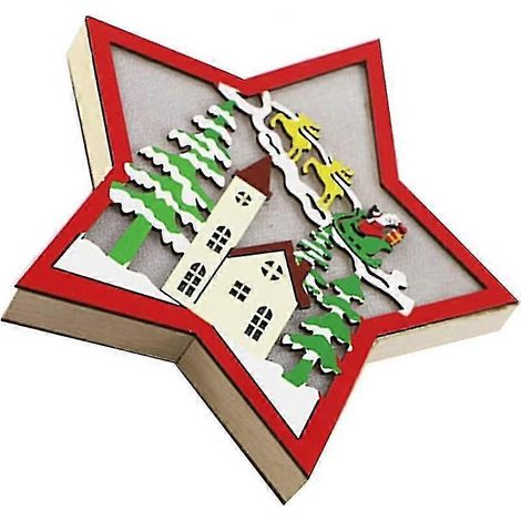 Sterne beleuchten dekorative Laternen, Nachtlichter, Weihnachtsdekoration für Zuhause (1/5)