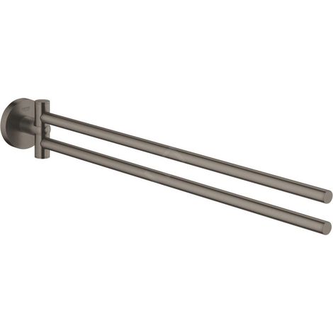 Essentials porte-serviettes, hard graphite brossé (40371AL1) (1/3)