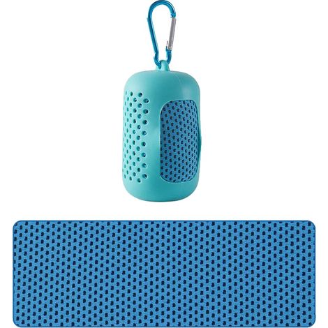 Asciugamano rinfrescante, ad asciugatura rapida, ultra assorbente, blu, 30-80 cm (1/2)
