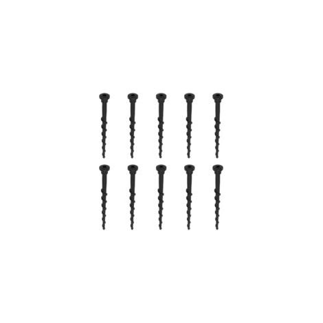 10 Pièces Vis de Station de Charge pour Tondeuse à Gazon, Accessoires pour Tondeuse Robot avec Clé Hexagonale, Longueur 14 cm Outils de Jardin Noir pour Nombreux Modèles