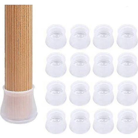 Protections pour pieds de meubles, protège-pieds de chaises, protections en silicone pour pieds de meubles, lot de 16 (1/5)
