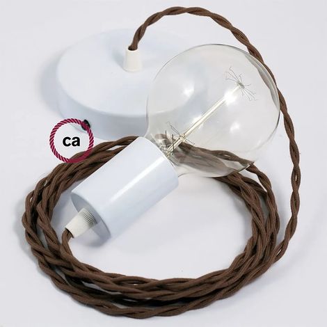 Lampada sospensione creative cables tc13 cavo cotone 50 cm (1/3)