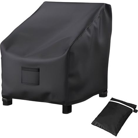 Funda para silla jardín, 96,5 x 79,5 x 74 cm, cordón ajustable bolsa almacenamiento, Transpirable, Resistente rayos UV, Funda impermeable silla (1/5)