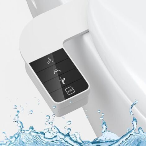Bidet toilette non électrique avec -DOUble buses autonettoyantes – 3 modes de nettoyage – Pression d'eau réglable – Installation facile-DOU (1/4)