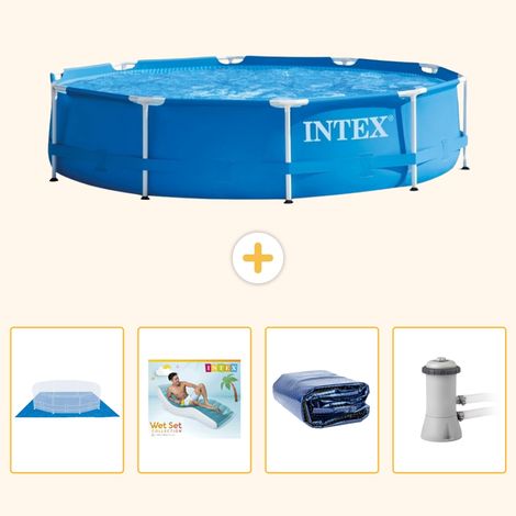 Intex Piscine Tubulaire Ronde - 366x76 cm - 5-pièces  S171 (1/5)