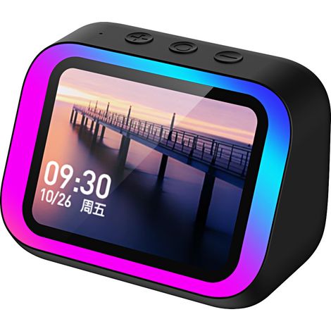 Enceinte Bluetooth TF26PRO V5.0, batterie 300-500mAh, portée 10m, lecture carte TF, recharge USB, compact noir blanc maison bureau (1/4)