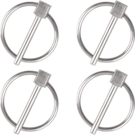 Debuns – Goupille de sécurité ronde 4PCS en acier inoxydable 304 – Longueur 25mm – Pour remorque et applications de verrouillage (1/5)