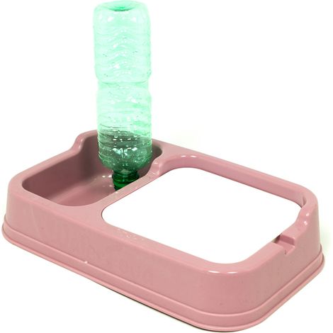 Distributore Cibo/Acqua Per Animali Modello 700087 Colore Rosa (1/3)