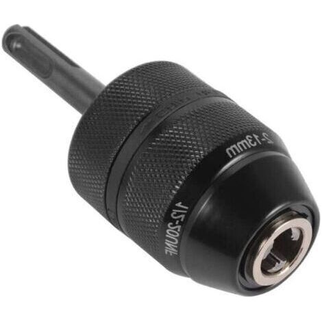 Adaptateur Sds Plus Mandrin 2-13 mm, Mandrin Professionnel Robuste 1/2-20UNF Perceuse,Sans Clé de Mandrin à Fermeture Rapide Avec Adaptateur SDS (1/4)