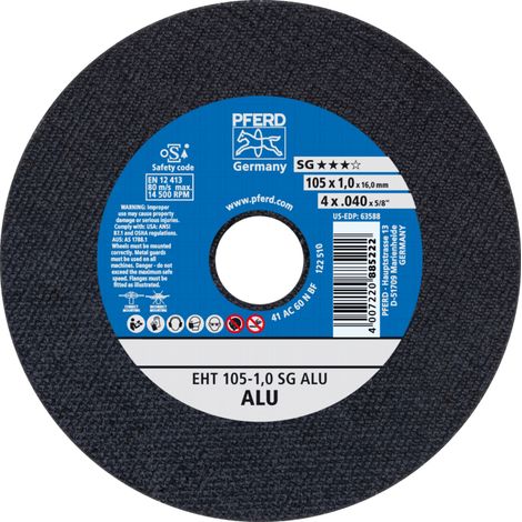 Trennscheibe pferd eht 100-1.0 sg-alu 10,5 cm 14500 U/min (1/4)