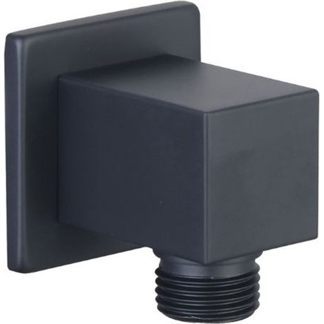 Presa acqua quadrata M.M. 1/2" in ottone nero opaco   Tecom