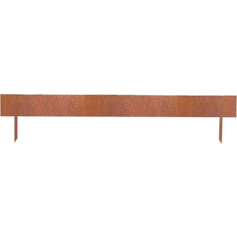 Bordure pelouse acier corten 105x22cm (1/3)