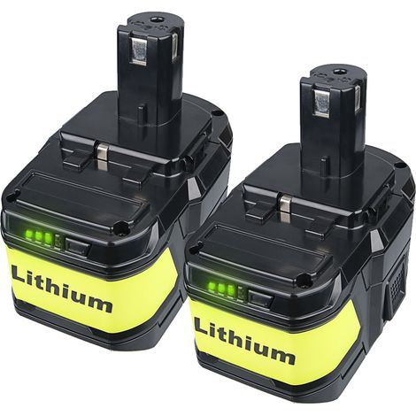 2Stück 9,0Ah Ersatzakku für Ryobi 18V P108 Akku Li-ion Batterie Ryobi ONE+ RB18L50 RB18L40 RB18L25 BPL-1815 BPL-1820G BPL18151 BPL1820 P104 P105 P107 mit LED-Anzeige (1/5)