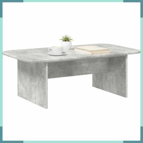 Table basse - 891143 - Gris béton - Bois d'ingénierie - 93 x 53 x 33 cm (1/5)