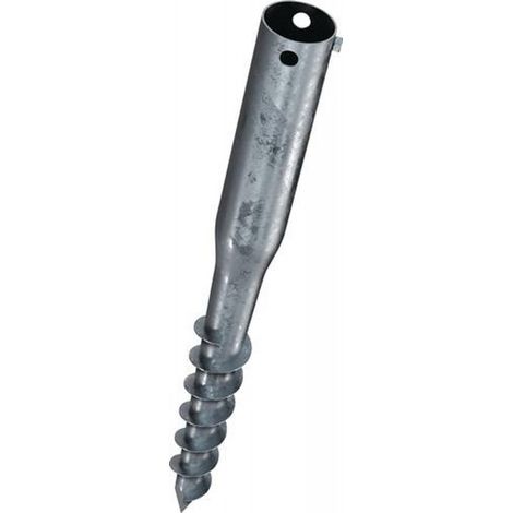 KRINNER Schraubfundament G Länge 650 mm Ø 68 mmGewinde 1xM8 1,9 kg Stahl