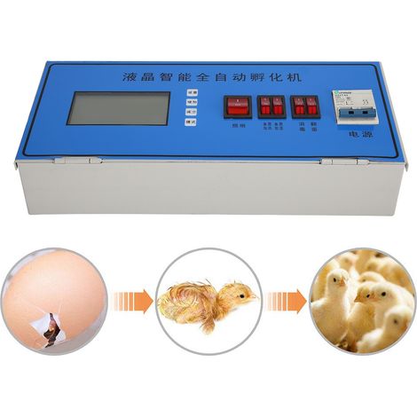 Incubateur numérique intelligent LCD automatique pour œufs de poule, avec contrôle de la température et de l'humidité, 220 V (1/5)