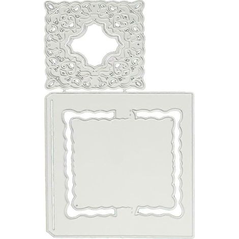 Drehbare Karten Metall Stanzschablone DIY Scrapbooking Album Papiervorlage