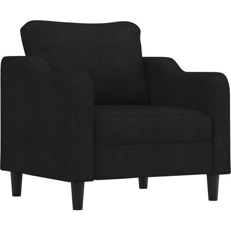 vidaXL Poltrona Nera 60 cm in Tessuto (1/5)