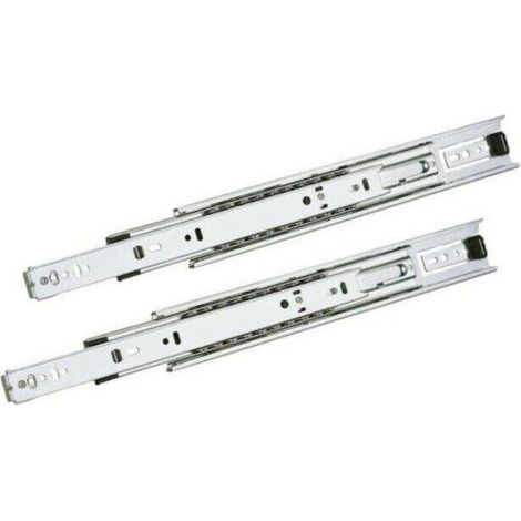 Coppia di guide cassetto estrazione totale cuscinetti ammortizzate varie misure (1/2)