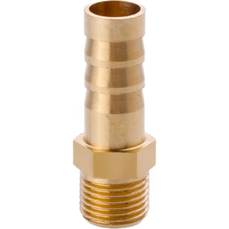 Raccord cannelé en laiton 1/2", filetage femelle, épisseur de métaux, barbillons, raccord tuyau, connecteur adaptateur pour air, eau, huile (épaisseur 8 mm) Filetage Mâle G1/8 8MM (1/5)