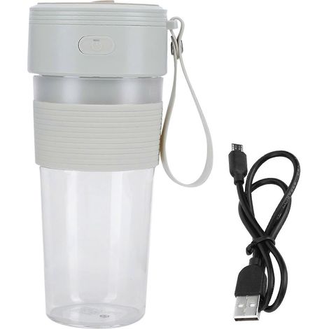 Mini extracteur de jus portable 300ml, mixeur à fruits rechargeable USB pour maison, bureau, voyage et plein air (1/5)