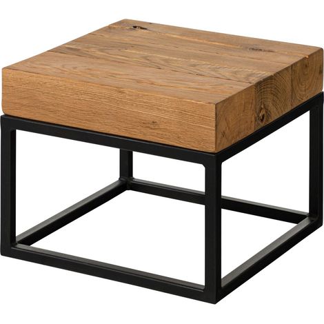 Couchtisch Eiche 40x40x32 natur geölt LOUNGE COLLECTION 06