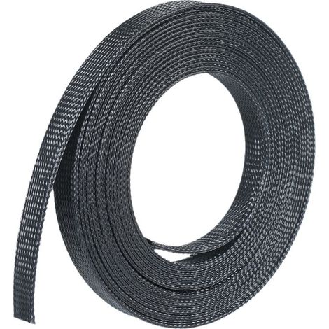 21 Fuß, 1 Zoll (25 mm) langer, dehnbarer, geflochtener Schutzschlauch für Auto-, Fernseh-, Computer- und Haushaltsgerätekabel (1/5)