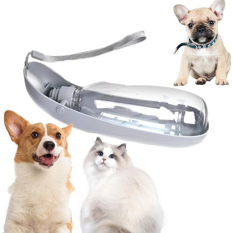 Bouteille d'eau portable pour chien – Accessoire de voyage pour chien de 550 ml – Design pliable – Gamelle d'eau de voyage pour chiot – Distributeur d'eau de haute qualité (1/5)