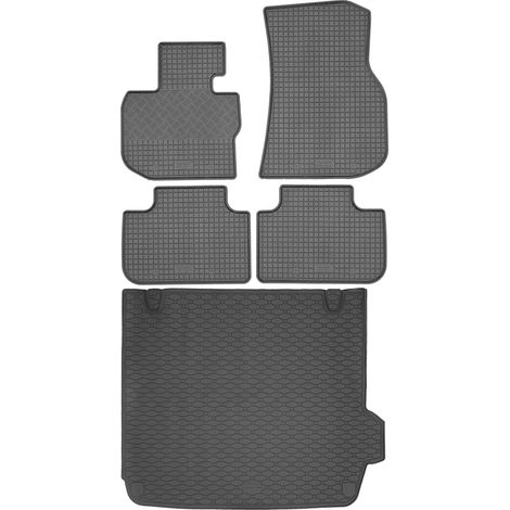 BMW X4 G02 SUV da aprile 2018 SET - tappetini in gomma per auto + tappetino per bagagliaio (1/5)