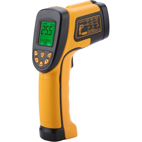 Détecteur de Température Infrarouge AS842A Portable, Mesure Sans Contact -50°C à 600°C (1/5)