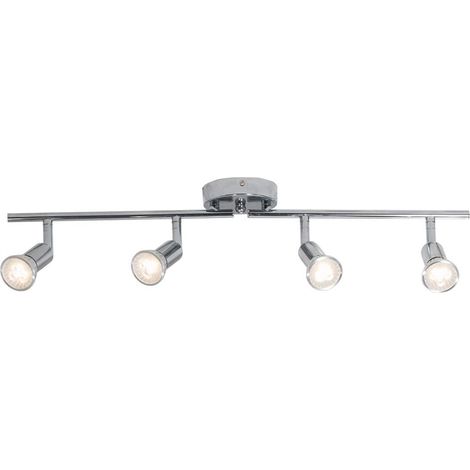 2 piezas Lámpara de Techo Ajustables con 4 Focos LED, Lampara Foco de Techo, DIY, Base E27 (Sin Bombilla) (1/5)