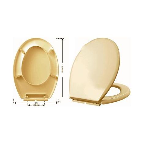 SEDILE TERMOPLASTICO K2 UNIVERSALE Champagne coprivaso copriwater CR