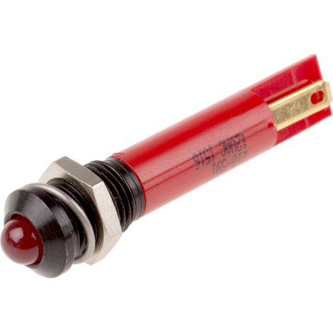 Voyant LED lumineux Rouge RS PRO, dia. 8mm, 12V c.a. ( Prix pour 1 )