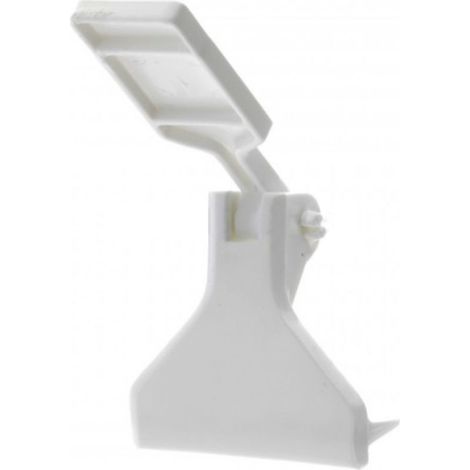 Arrêt vent en PVC blanc pour jalousie ou persienne – Longueur 105mm – Fixation droite/gauche – Butée de volet roulant (1/3)