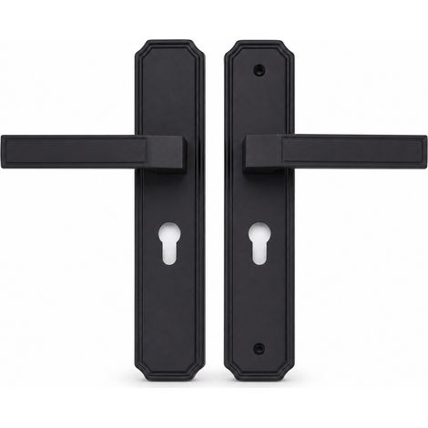 Black Interior Door Handle 180 mm for Bedroom (1/5)