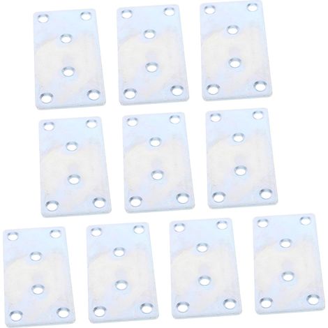 CCYKXA 10 Pièces Équerres De Renfort D’angle En Fer 40x80 Mm Support D’étagère Plat Connecteur De Meubles Support D’armoire Stable Usage La Cuisine Lot De (1/4)