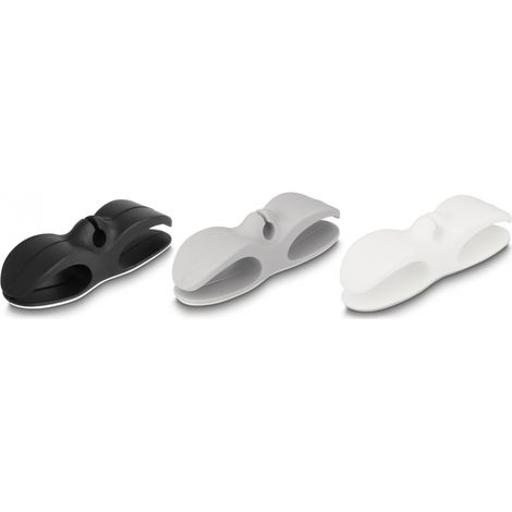 Delock Portacables con 3 pasacables autoadhesivos juego 3 piezas