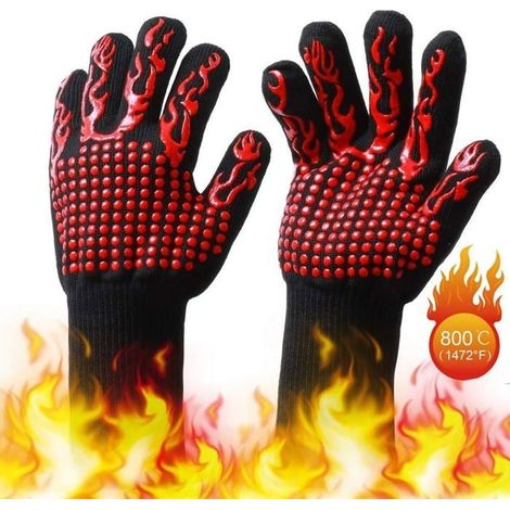 Gants de cuisine pour barbecue ptisserie et soudure Label (1/4)