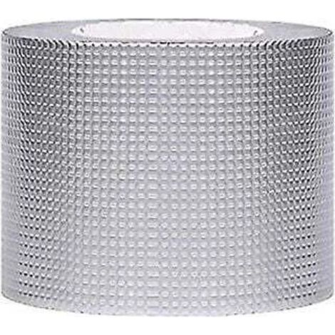 Ruban adhésif étanche 5cm x 5m – Revêtement en aluminium – Résistant aux intempéries et aux produits chimiques – Pour réparations toiture et plomberie - 5CM5M (1/4)