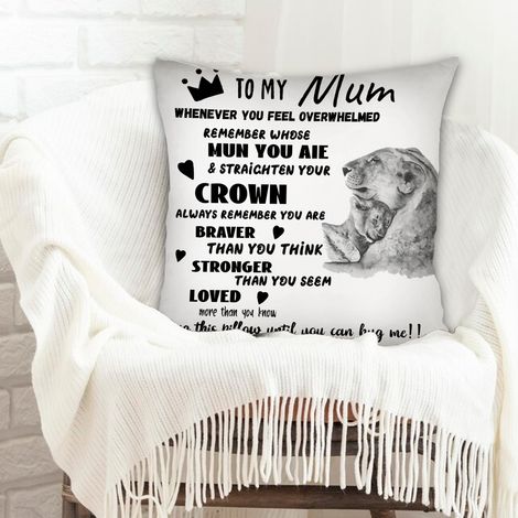 Housses de coussin incolore pour petit ami anniversaire anniversaire de naissance la saint-valentin noël