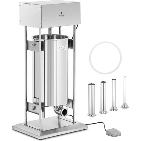Embutidora eléctrica de 25 litros con 4 tubos de llenado de acero inoxidable 140009756 (1/5)